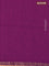 Bengal soft cotton saree purple with plain body and zari woven border