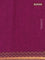 Bengal soft cotton saree magenta pink with plain body and zari woven border