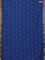 Bengal soft cotton saree cs blue with thread woven buttas and zari woven border