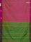 Arani semi silk saree dual shade of pink and dual shade of green with thread woven buttas and thread woven butta border