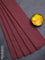 Arani semi silk saree deep maroon with allover silver zari weaves in borderless style