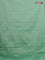 Arani semi silk saree pastel green with allover copper zari weaves in borderless style
