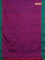 Arani semi silk saree purple and green with allover copper zari checked pattern and copper zari woven simple border
