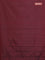 Arani semi silk saree maroon with allover silver zari weaves in borderless style