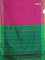 Arani semi silk saree dark magenat pink with allover thread weaves and rettapet zari woven border`