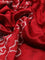 Chiniya silk saree maroon with allover bandhani prints