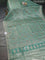 Banarasi silk saree pastel green with allover zari woven brocade weaves and zaridosi gotapatti work border