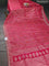 Banarasi silk saree pink with allover zari woven brocade weaves and zaridosi gotapatti work border