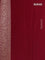 Banarasi crepe saree maroon with allover thread & zari woven brocade weaves and woven border
