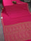 Banarasi crepe saree pink with allover thread & zari geometric weaves and woven border
