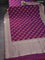Banarasi semi katan silk saree dual shade of purple with zari woven buttas and zari woven border