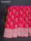 Banarasi semi katan silk saree pink with zari woven buttas and zari woven border