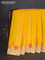 Banarasi semi katan silk saree yellow with allover zari weaves and rich zari woven border