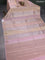 Banarasi tissue semi silk saree peach pink with zari weaves & buttas and zari woven butta border