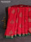 Chiniya silk saree maroon and green with thread & zari woven buttas and woven border