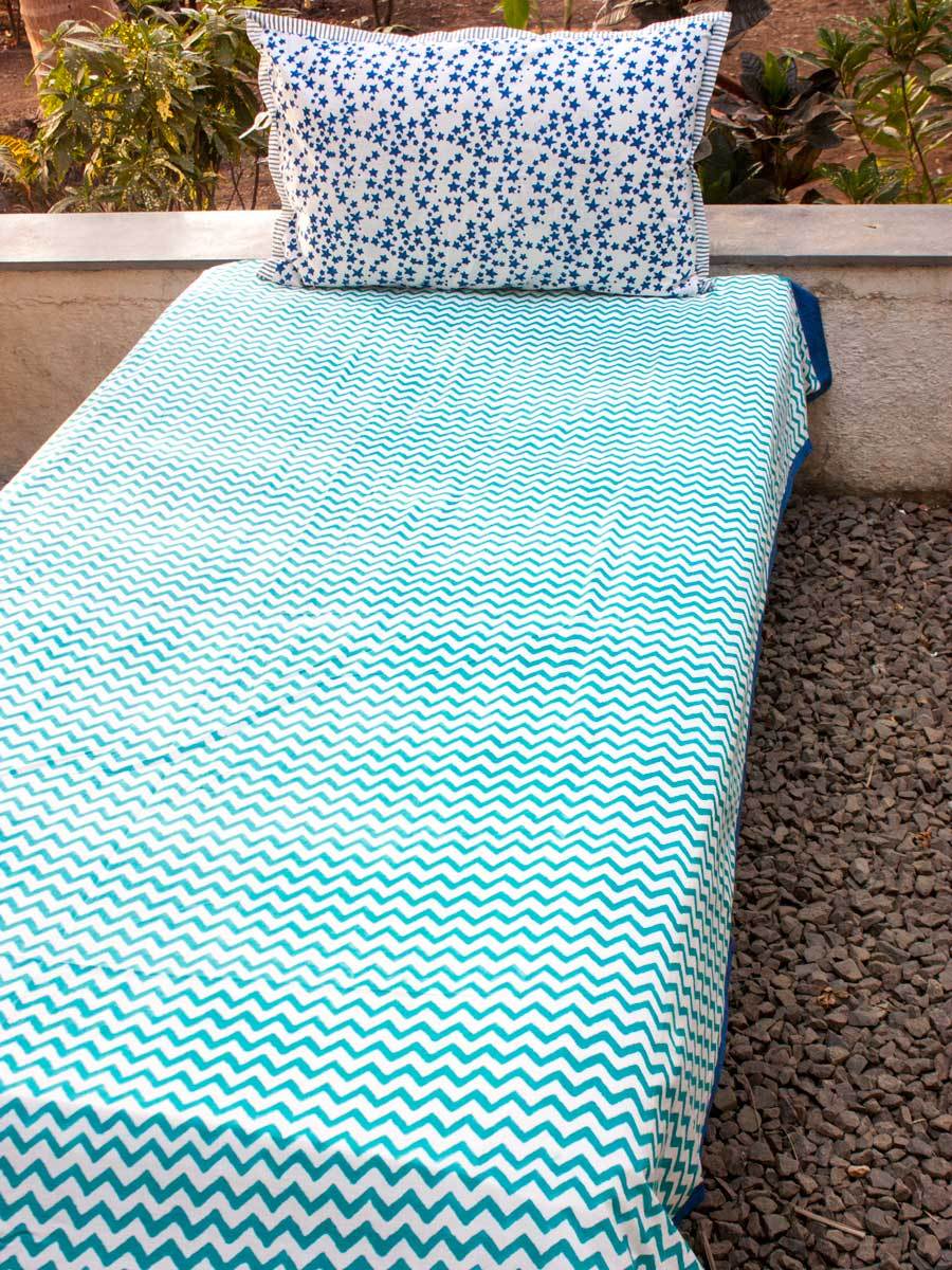 Waves Organic Cotton Bedsheet