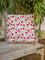Fruits of Paradise Block Printed Cotton Cushion Cover - 24 Inch