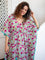 Fruits of Paradise Block Printed Cotton Kaftan