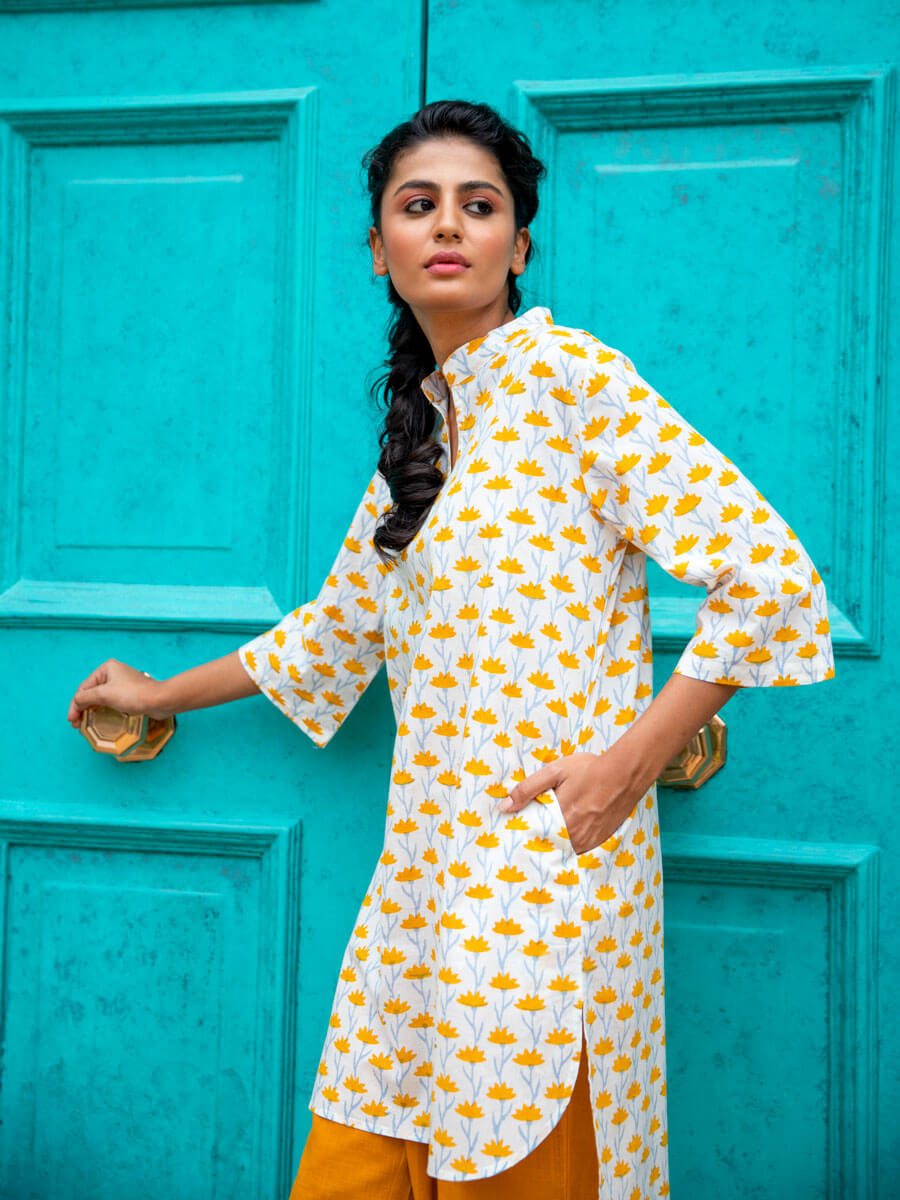 Wildflowers Cotton Kurta