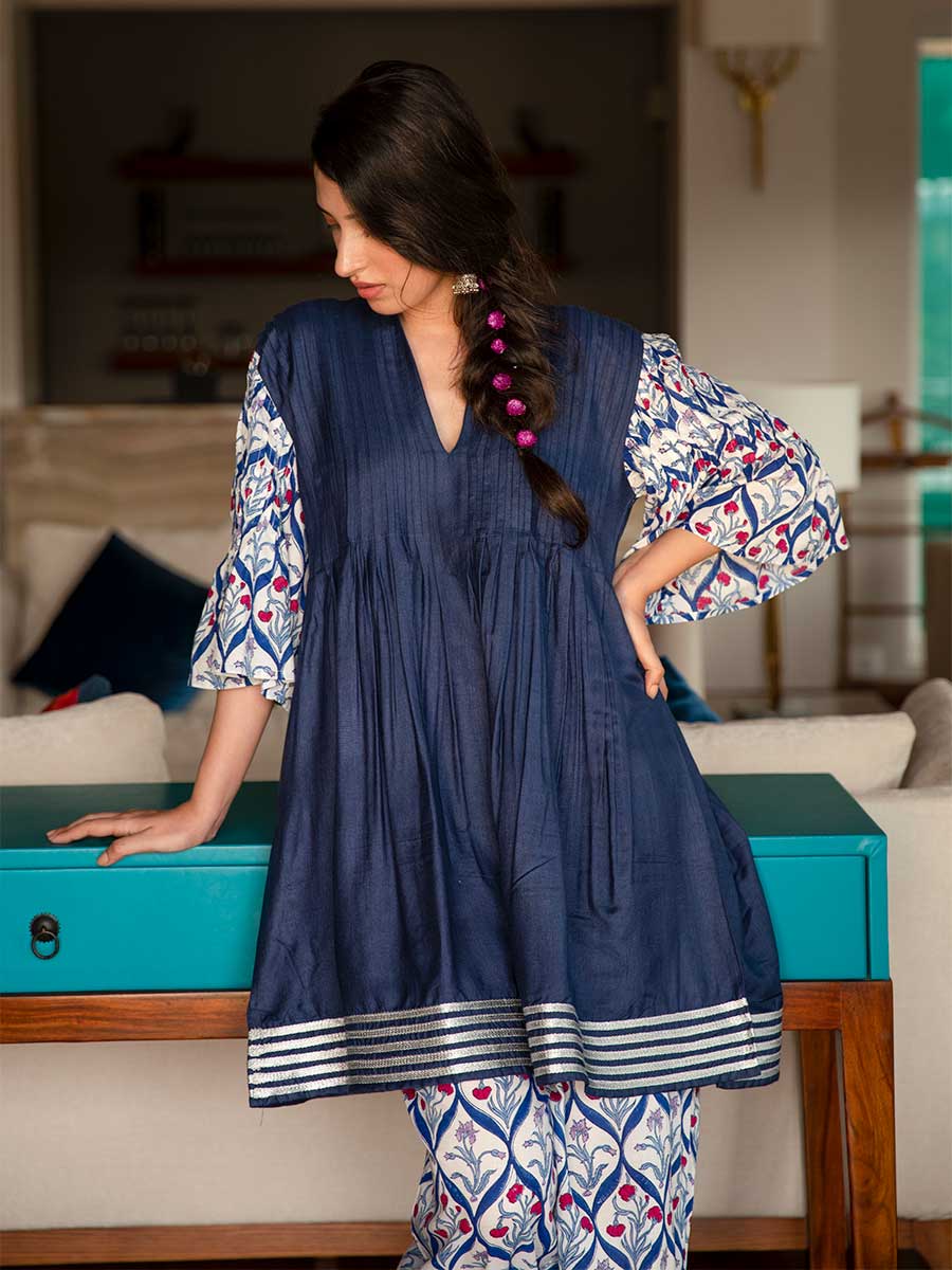 Napa Valley Silk Pintuck Kurta