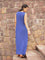 Neela Indigo Sleeveless Cotton Pintuck Dress