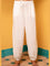Solid Ivory Cotton Lantern Pants