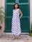 Kavya Block Printed Sleeveless Cotton Dress/Kurta