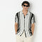 Camp Collar Half Sleeve Striped Retreat Shirt