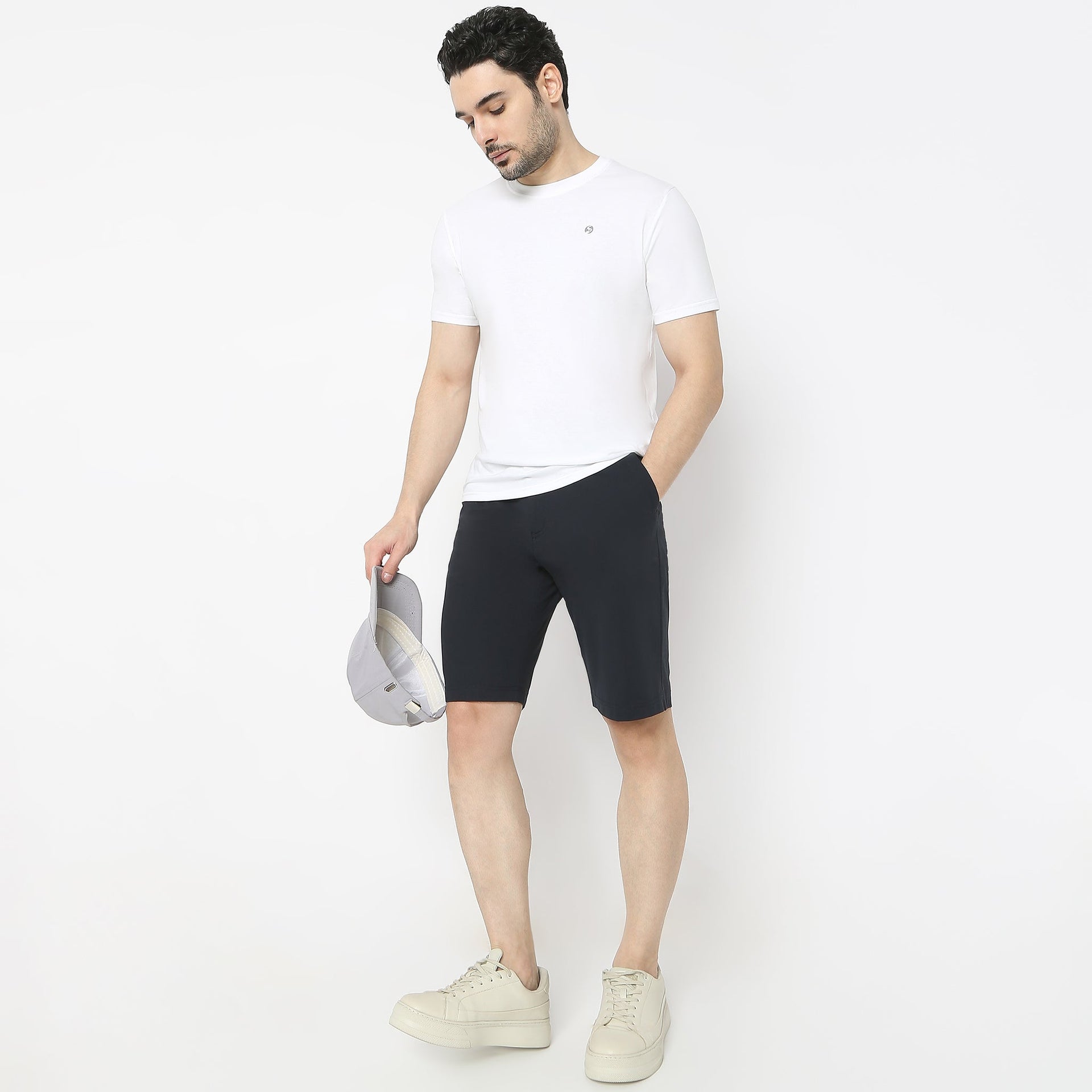Above Knee Fluidx Weekenders Mid Rise Updated Style Shorts With Techno Base, Ideal For Relaxation And Activity-Relaxed Fit Shorts