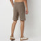 Moodᵉˣ Shorts - Above Knee Trendy Yarn Dyed Textured Pull-On Shorts Relaxed Fit