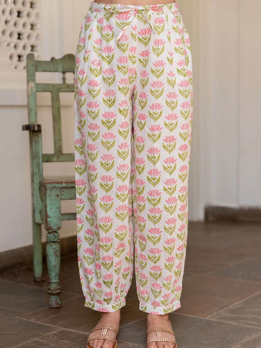 Saroj Cotton Lantern Pants