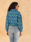 Sherpa Kantha Embroidered Block Printed Bomber Jacket