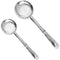 Stainless Steel Skimmer Slotted Spoon, Serving Spoon Spatula for Your Kitchen, Pack of 2.