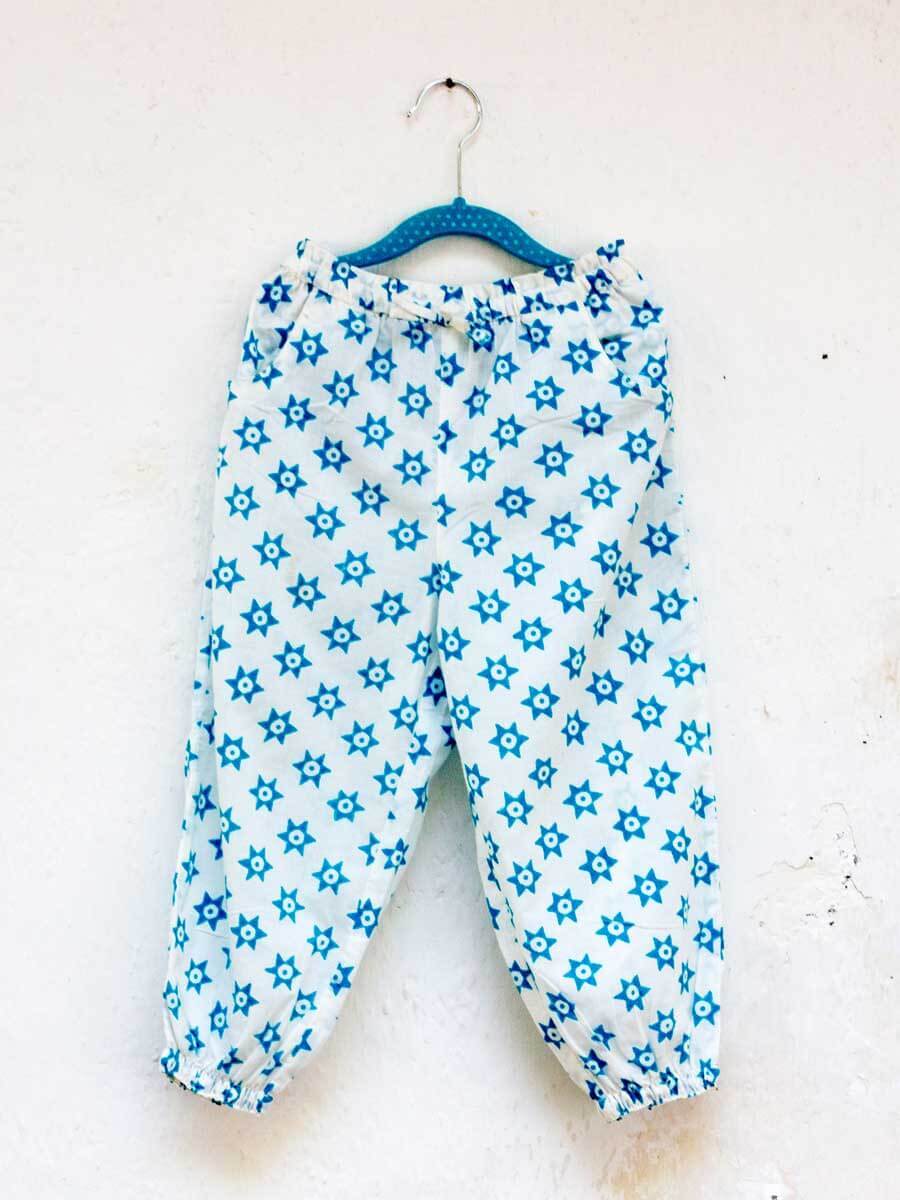 Starry Night Blue Organic Cotton Comfort Pants