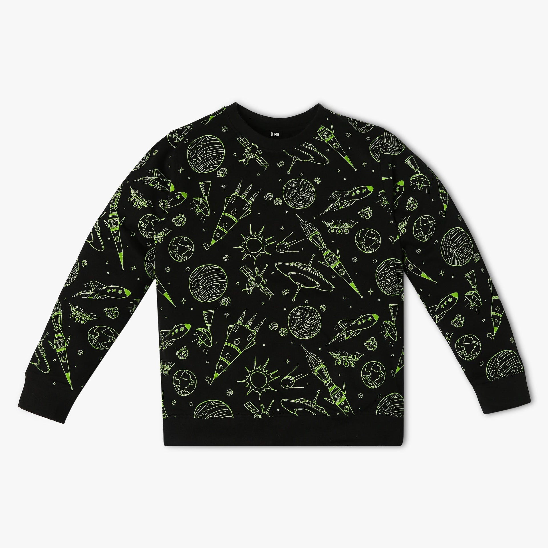 Boy's Regular Fit Printed Sweat Tee