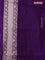 Banarasi semi katan saree violet with zari woven buttas and zari woven border