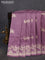 Banarasi semi katan saree lavender shade with zari woven buttas and zari woven border