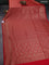 Banarasi semi katan saree red with allover thread & zari brocade weaves and woven border