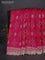Banarasi silk saree pink with allover zari woven butta weaves and gotapatti work border
