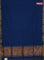 Bengal soft cotton saree cs blue and maroon with plain body and zari woven border