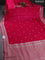 Banarasi semi mushru silk saree pink with zari woven buttas and zari woven border