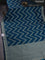 Banarasi semi mushru silk saree dual shade of blue with allover zig zag zari weaves and zari woven border