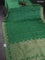 Banarasi semi mushru silk saree green with zari woven buttas and zari woven border
