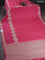 Banarasi semi mushru silk saree pink shade with allover self emboss & zari buttas and rettapet zari woven border