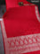 Banarasi semi mushru silk saree red with allover zari woven buttas and zari woven border