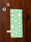 Green Star Block Printed Toothbrush Travel Pouch