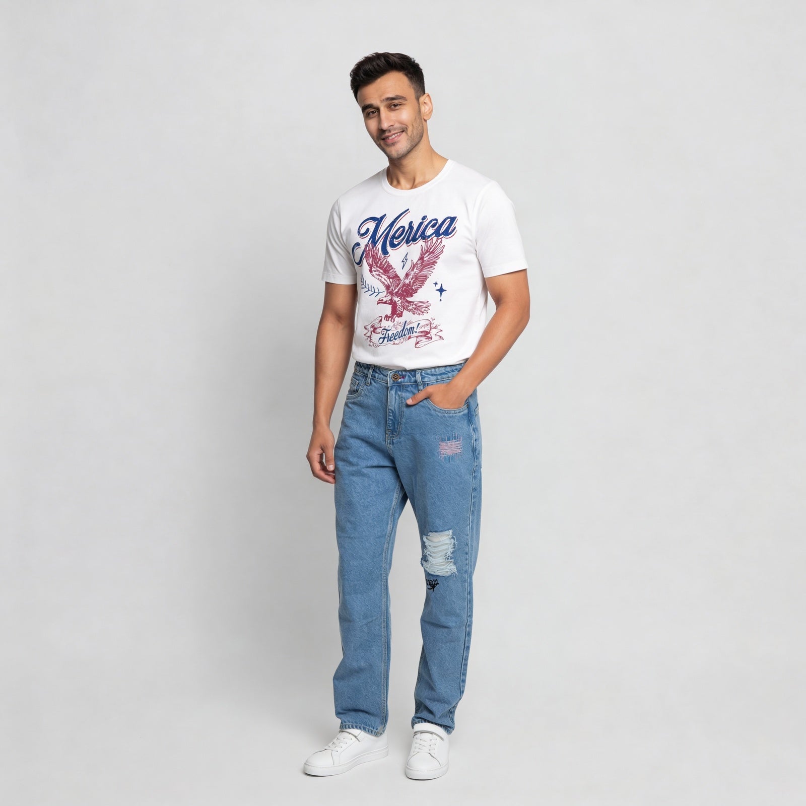 Baggy Fit High Rise Jeans