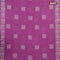 Batik cotton saree mild purple with allover sequin work & batik butta prints and printed lace work border