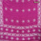 Batik cotton saree mauve pink with allover sequin work & batik butta prints and printed lace work border