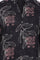 Black Floral Printed Rayon Straight Kurta